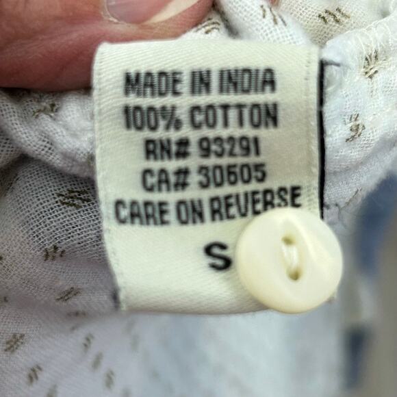 Dylan Ivory Plaid Frayed Hem Pocket Button Long Sleeve Sz S MSRP $120 - Picture 14 of 14